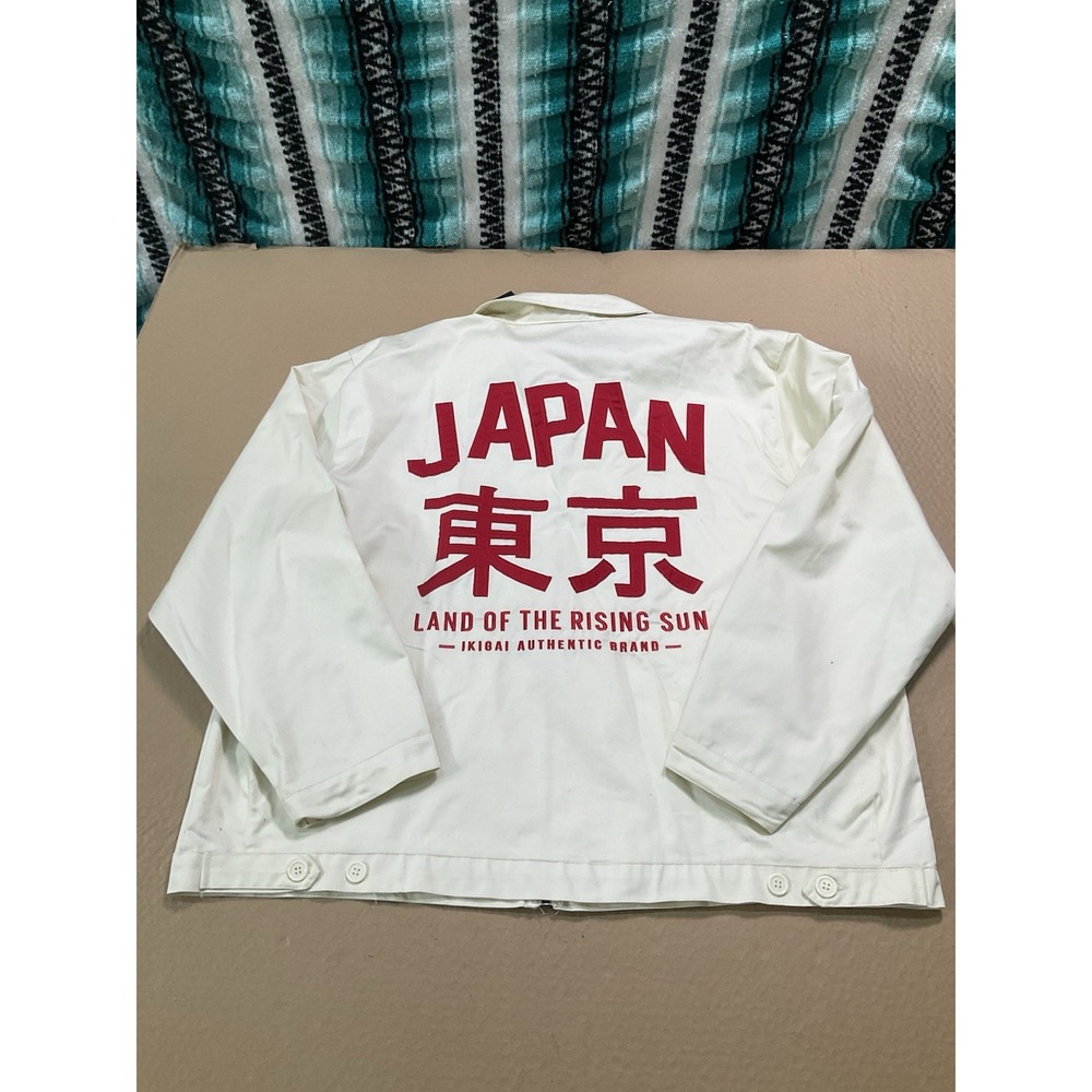 NWT Men's Brandmakers Ikigai Japan Twill Jacket Natural Beige Rising Sun XXL 2X
